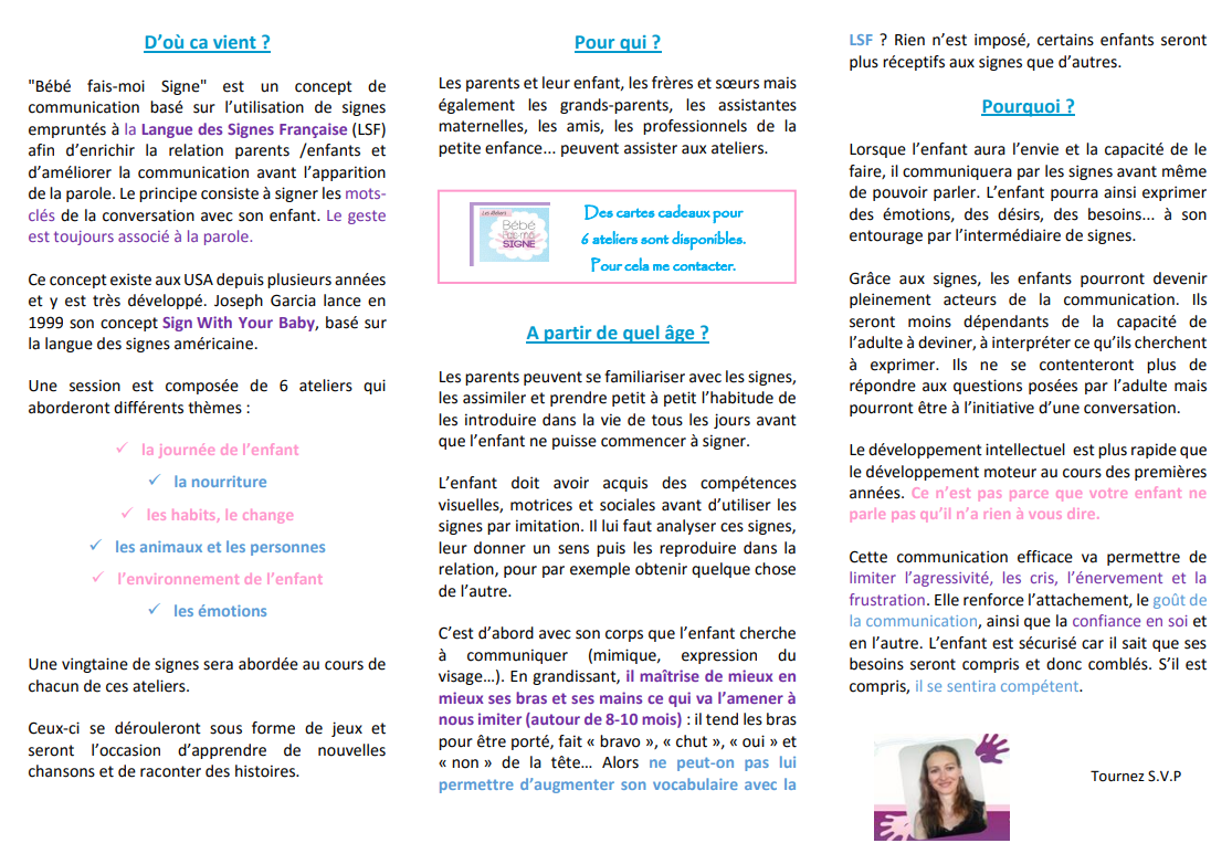 Prospectus Bébés Signeurs - Page 2